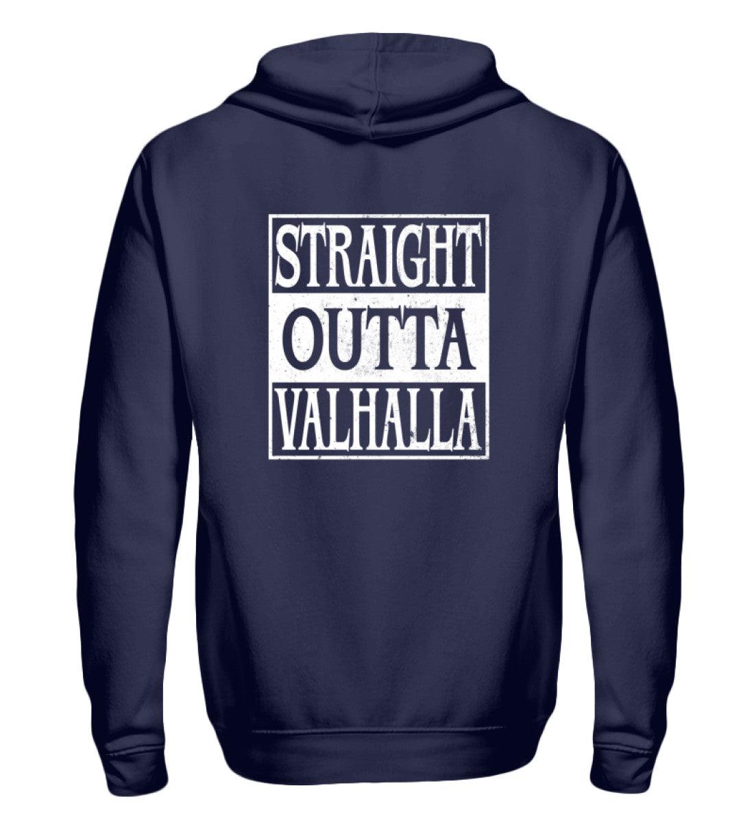 🔥 Straight Outta Valhalla – Wikinger-Zipp-Hoodie 🔥 - Nordic Viking Wear