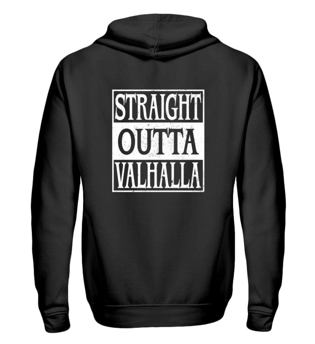 🔥 Straight Outta Valhalla – Wikinger-Zipp-Hoodie 🔥 - Nordic Viking Wear