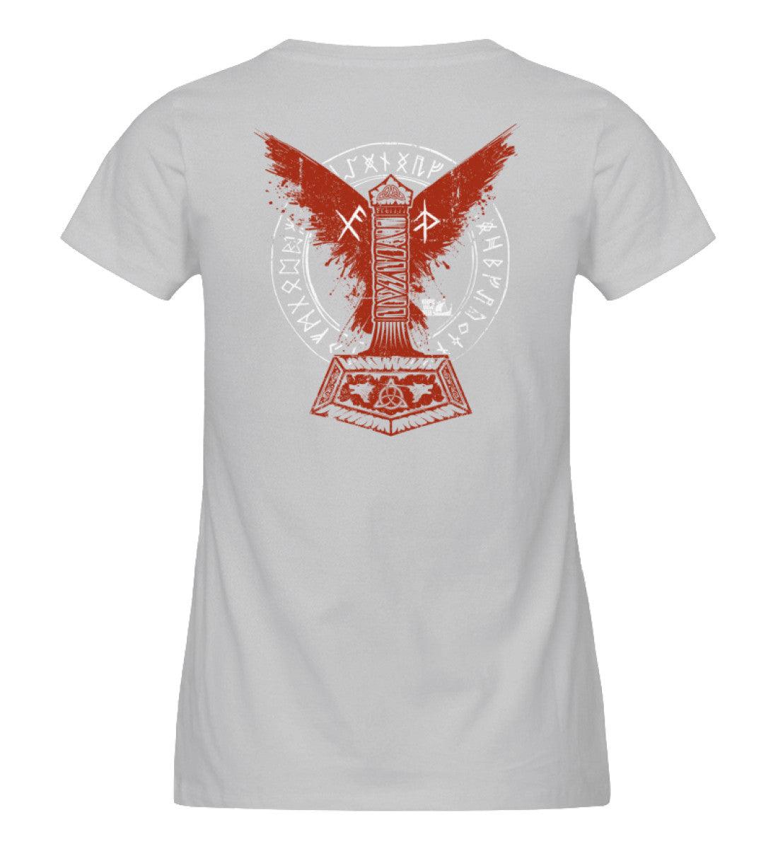 Schildmaiden Expresser Shirt – Thors Hammer mit Blutadler und Binde-Runen - Nordic Viking Wear