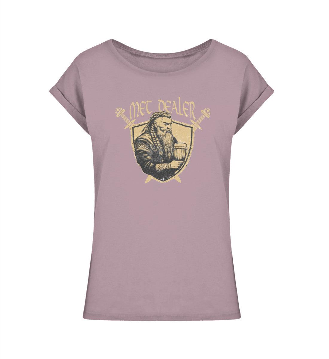 Schildmaiden Extended Shirt – "Met Dealer" Wikinger Design für echte Metliebhaber - Nordic Viking Wear