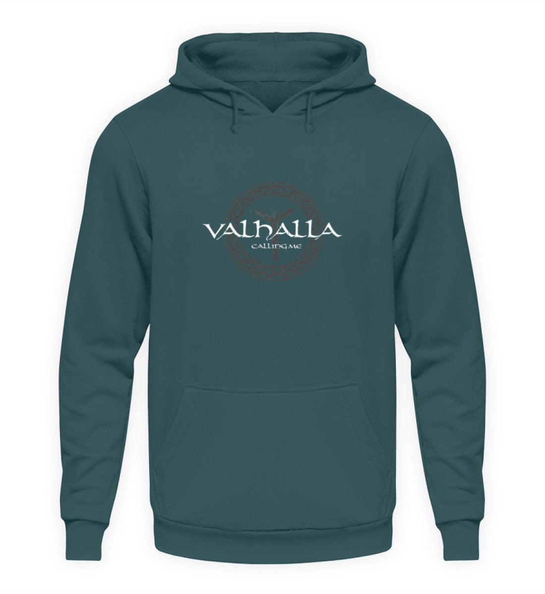 Wikinger-Hoodie "Valhalla Calling Me" mit Rune Algiz – Nordische Mythologie Hoodie - Nordic Viking Wear