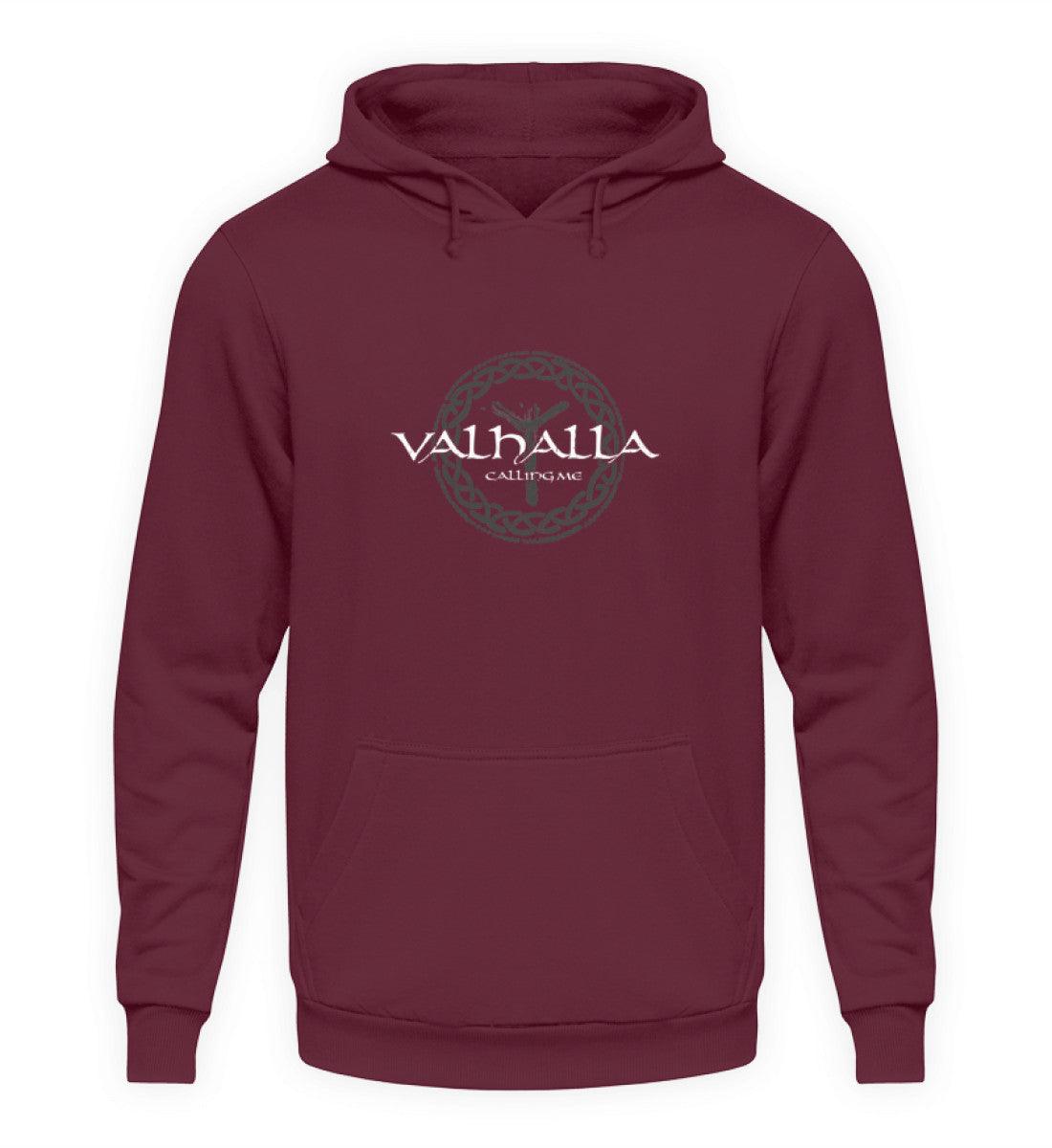 Wikinger-Hoodie "Valhalla Calling Me" mit Rune Algiz – Nordische Mythologie Hoodie - Nordic Viking Wear