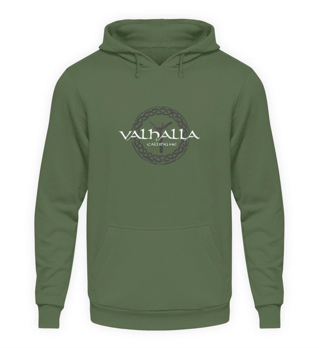 Wikinger-Hoodie "Valhalla Calling Me" mit Rune Algiz – Nordische Mythologie Hoodie - Nordic Viking Wear