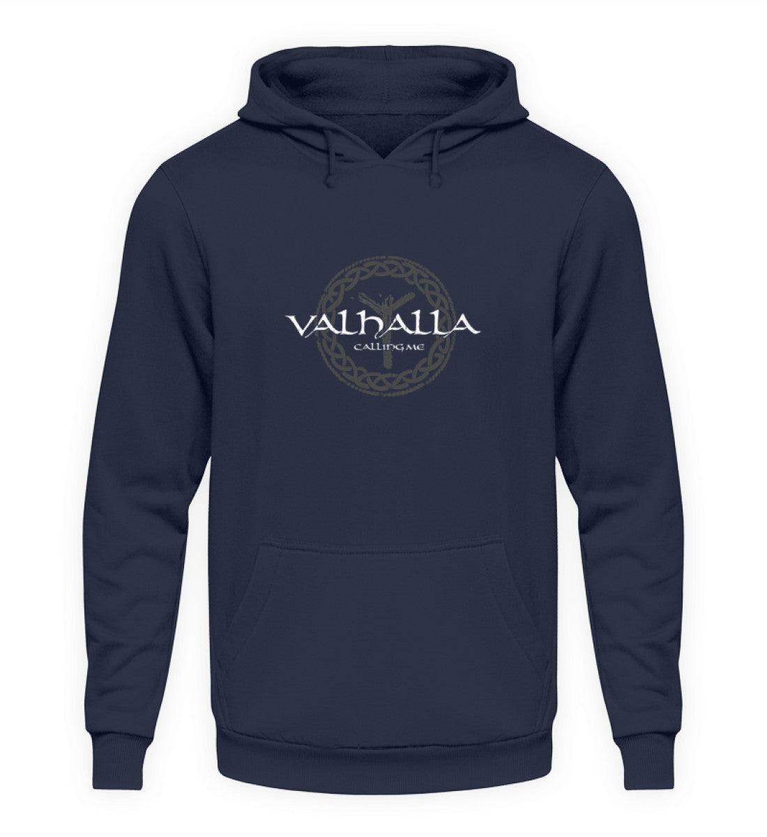 Wikinger-Hoodie "Valhalla Calling Me" mit Rune Algiz – Nordische Mythologie Hoodie - Nordic Viking Wear