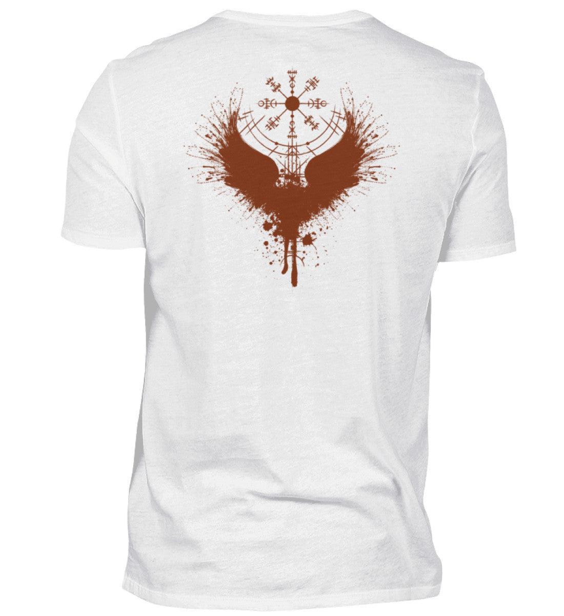 Wikinger Backprint Vegvisir Blutadler Design Premiumshirt - Nordic Viking Wear