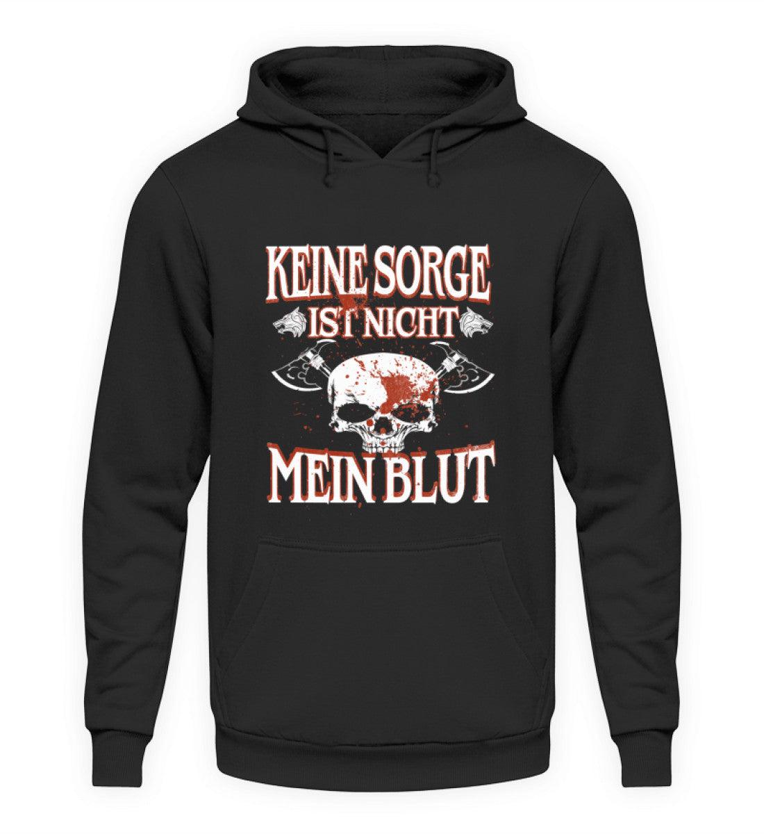 Lustiger Wikinger Hoodie – „Keine Sorge, ist nicht mein Blut“ – Perfekt für Krieger mit Humor! - Nordic Viking Wear