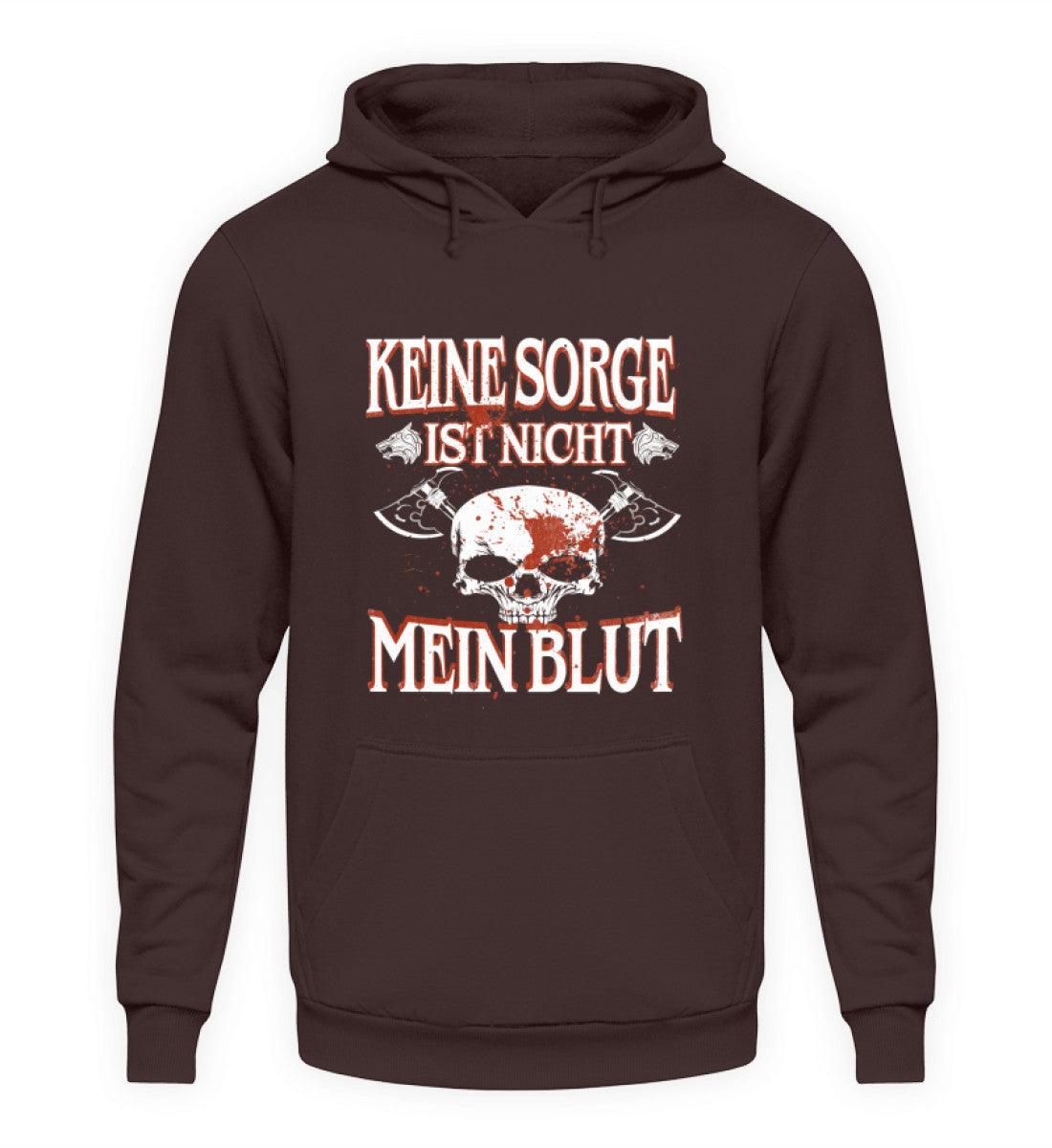 Lustiger Wikinger Hoodie – „Keine Sorge, ist nicht mein Blut“ – Perfekt für Krieger mit Humor! - Nordic Viking Wear