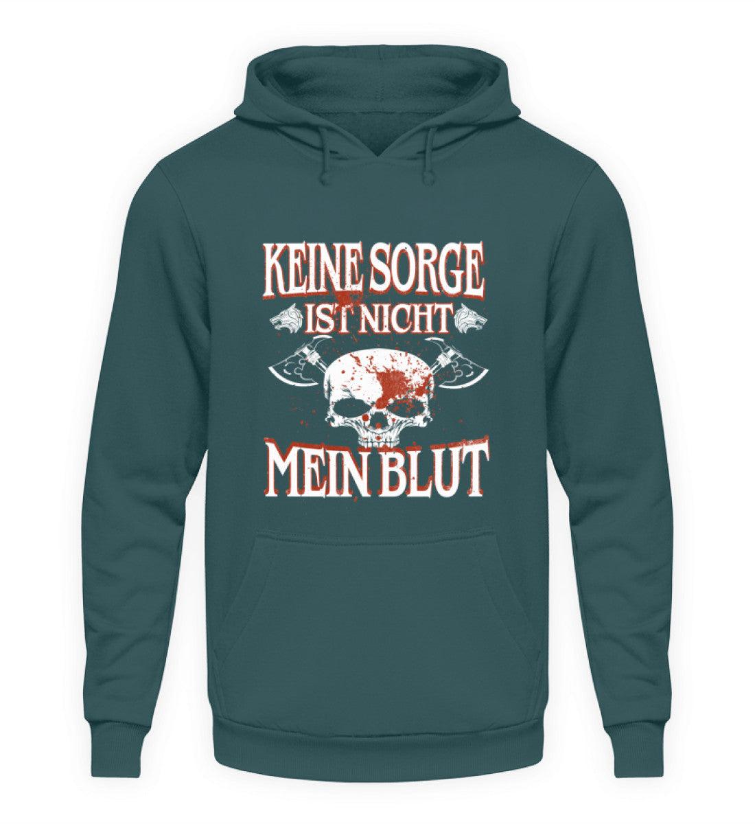 Lustiger Wikinger Hoodie – „Keine Sorge, ist nicht mein Blut“ – Perfekt für Krieger mit Humor! - Nordic Viking Wear