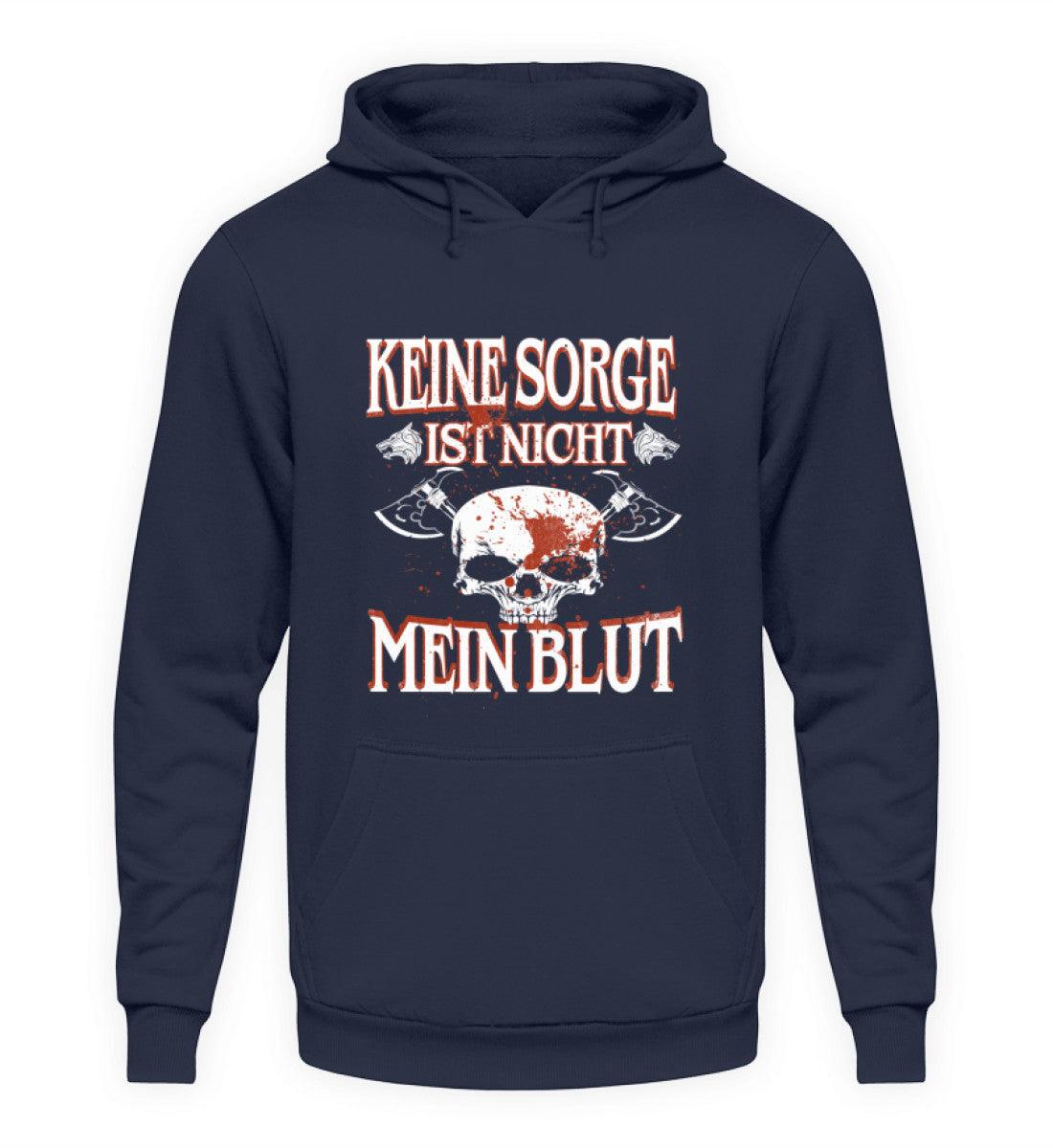 Lustiger Wikinger Hoodie – „Keine Sorge, ist nicht mein Blut“ – Perfekt für Krieger mit Humor! - Nordic Viking Wear