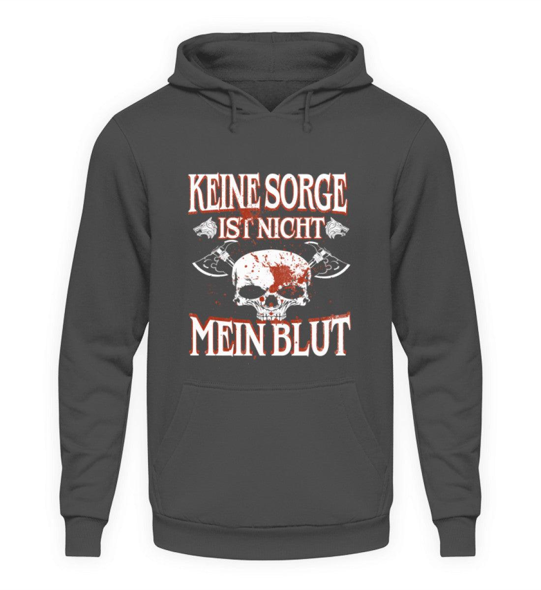 Lustiger Wikinger Hoodie – „Keine Sorge, ist nicht mein Blut“ – Perfekt für Krieger mit Humor! - Nordic Viking Wear