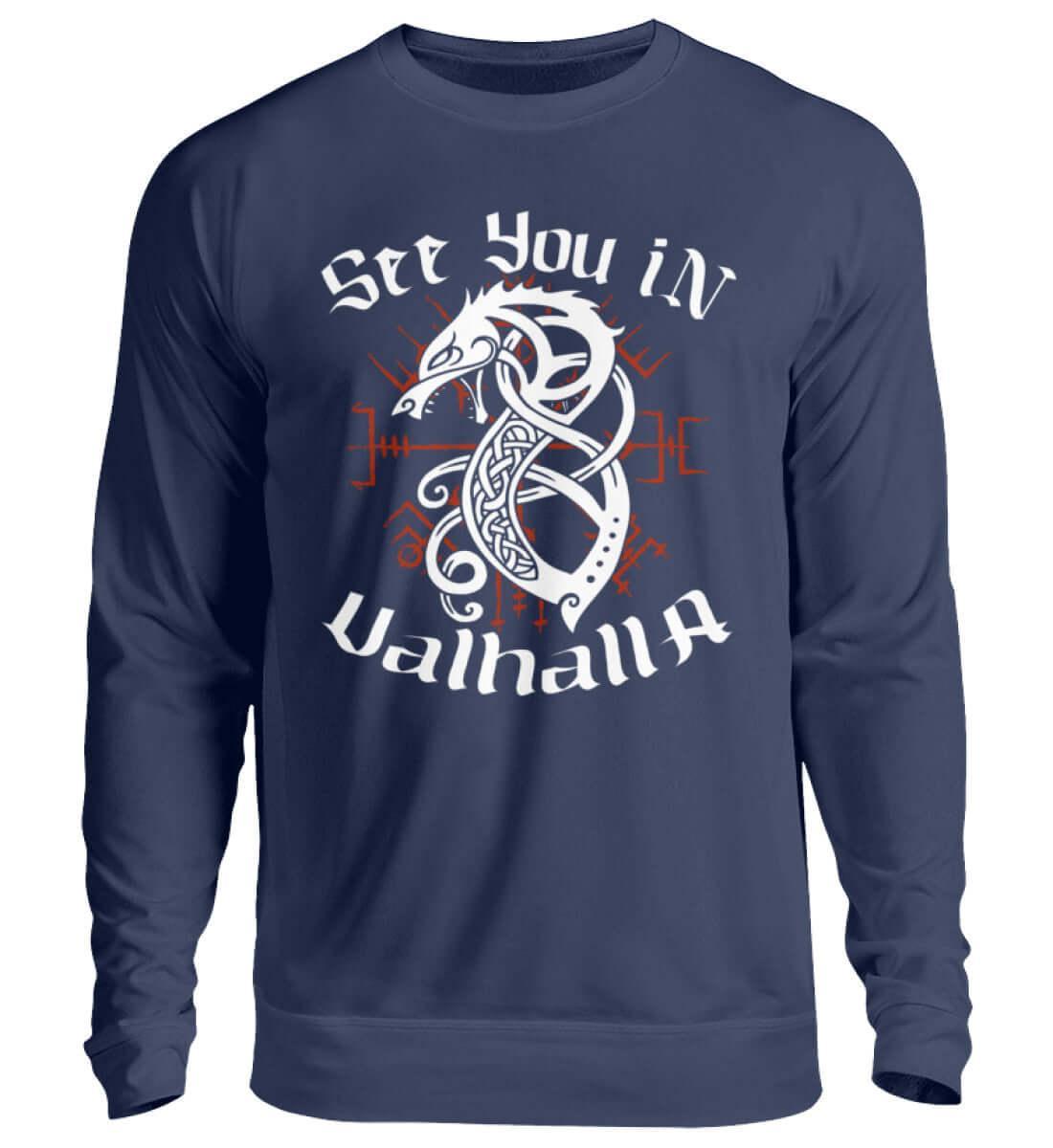 "Fenrir’s Oath" Wikinger-Sweatshirt – "See You in Valhalla" - Nordic Viking Wear