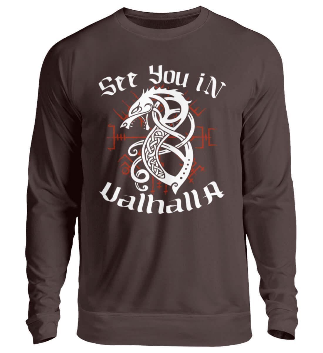 "Fenrir’s Oath" Wikinger-Sweatshirt – "See You in Valhalla" - Nordic Viking Wear