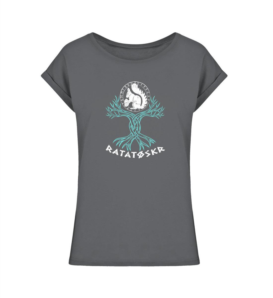 Extended Shirt „Ratatoskr – Yggdrasil Wächter“ – Mystisches Design für Schildmaidens - Nordic Viking Wear