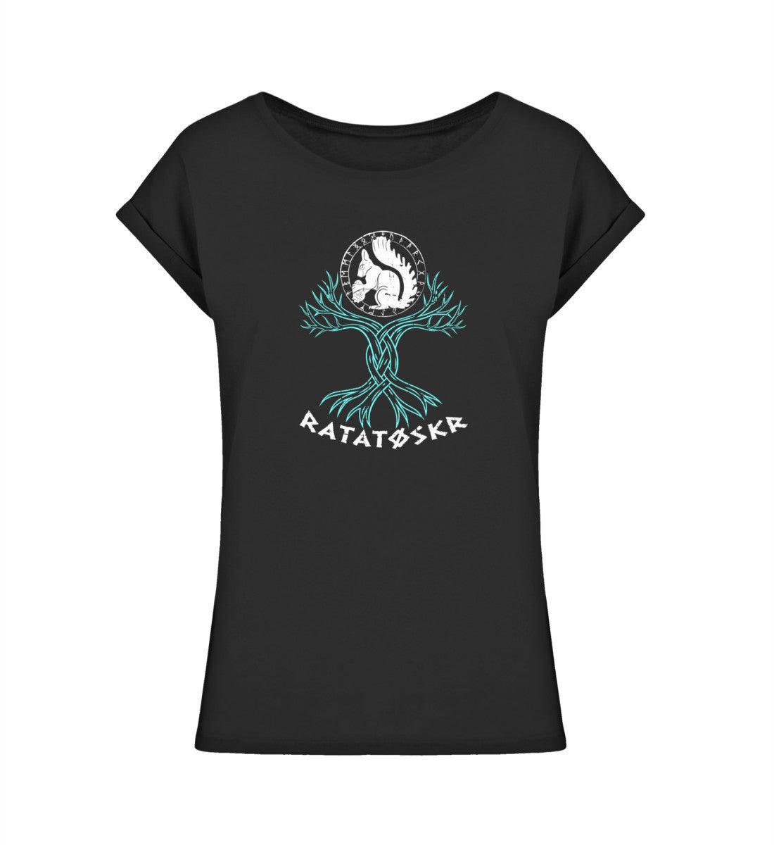 Extended Shirt „Ratatoskr – Yggdrasil Wächter“ – Mystisches Design für Schildmaidens - Nordic Viking Wear