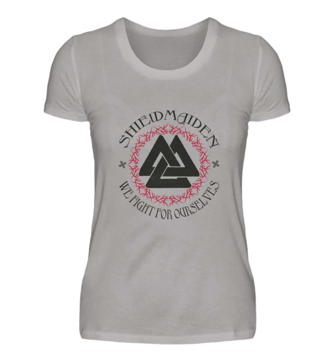 "We Fight For Ourselves" Weißes Damen Premium T-Shirt - Nordic Viking Wear