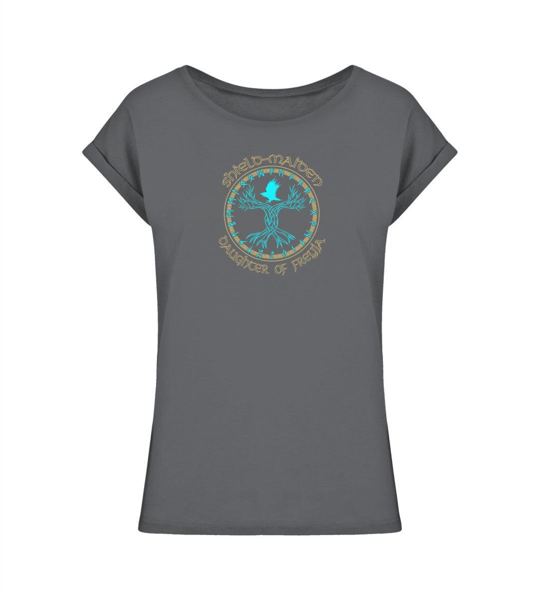 Schildmaiden Extended Shirt – "Shield-Maiden Daughter of Freyja" - Nordic Viking Wear