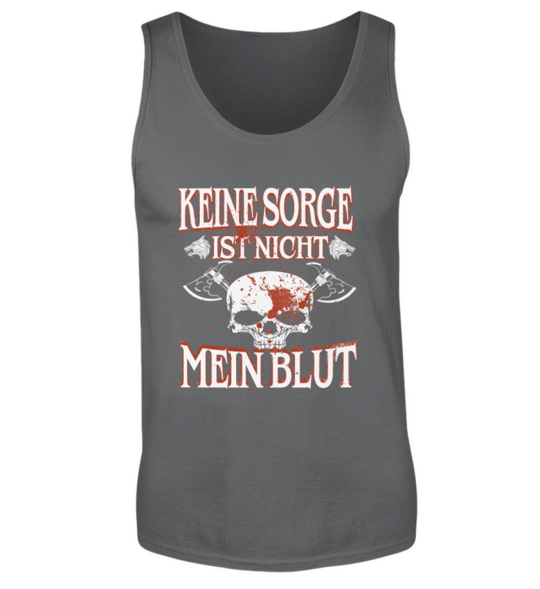 Lustiges Wikinger Tanktop – „Keine Sorge, ist nicht mein Blut“ – Perfekt für Krieger mit Humor! - Nordic Viking Wear