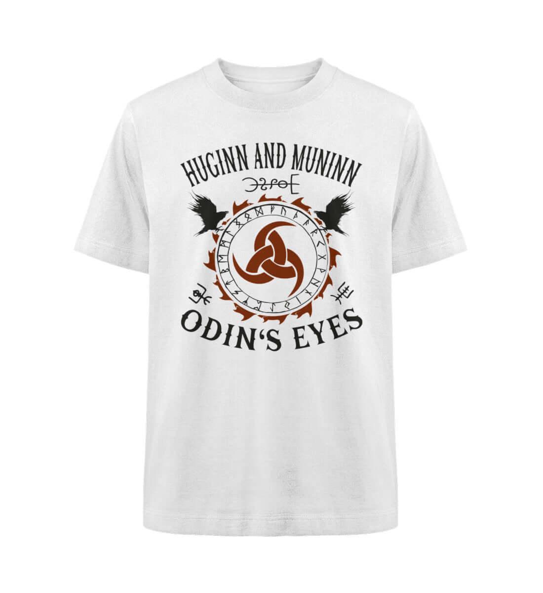 Huginn and Muninn - Odin's Eyes" Wikinger Oversized Shirt mit Runenkreis - Nordic Viking Wear