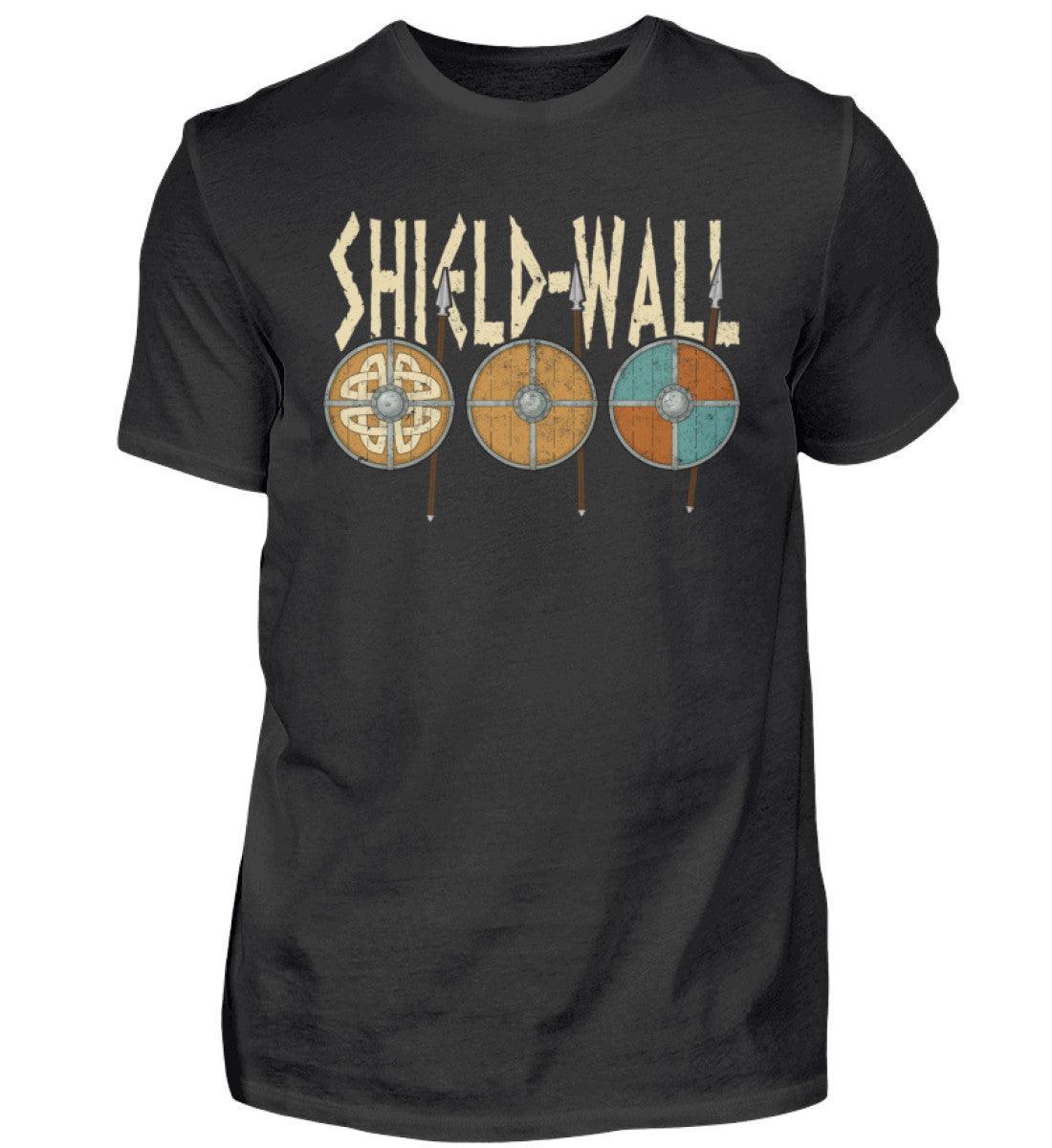 Wikinger Shield-Wall T-Shirt - Krieger Verteidigungslinie - Nordische Schlacht Bekleidung - Nordic Viking Wear