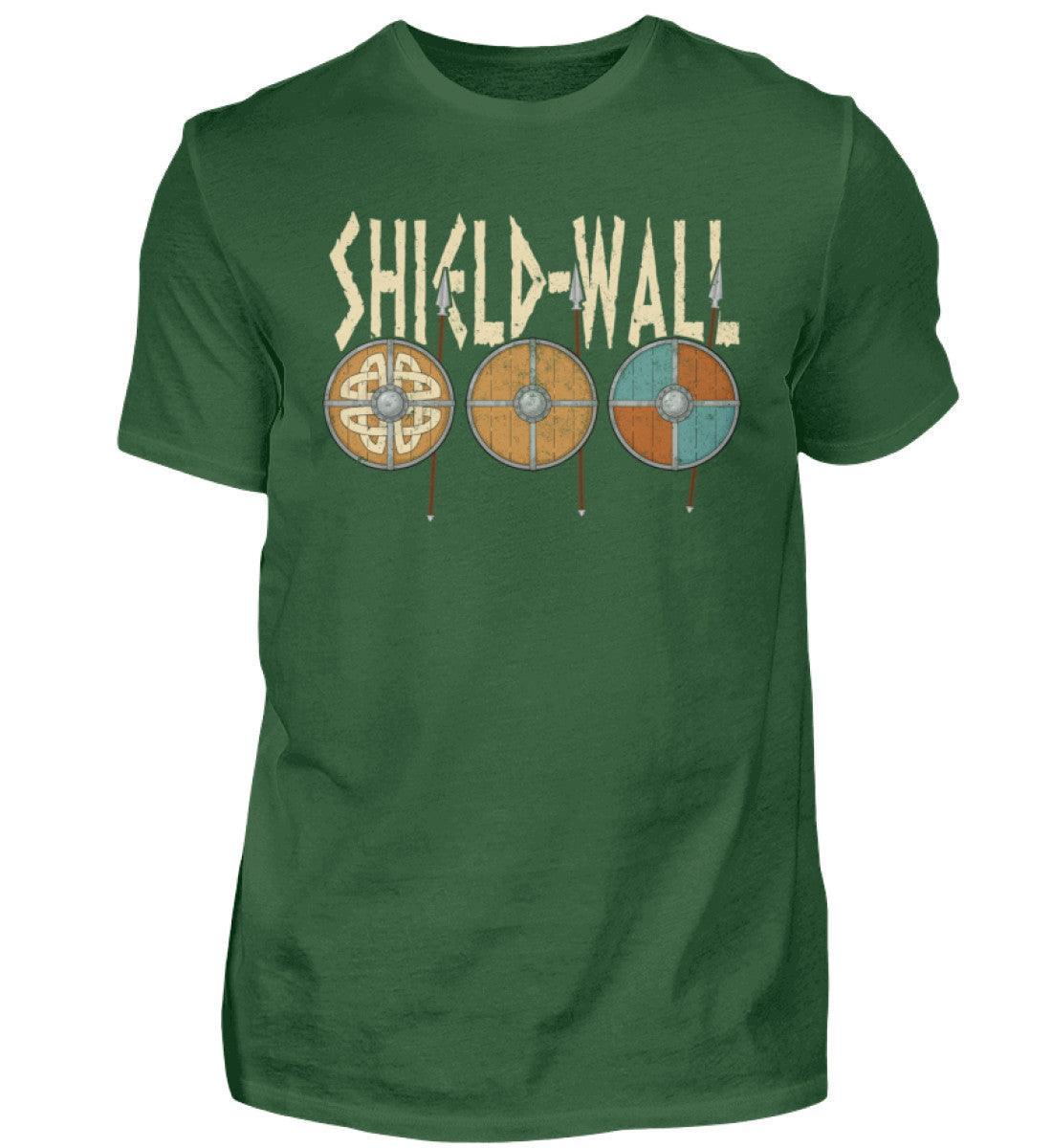 Wikinger Shield-Wall T-Shirt - Krieger Verteidigungslinie - Nordische Schlacht Bekleidung - Nordic Viking Wear