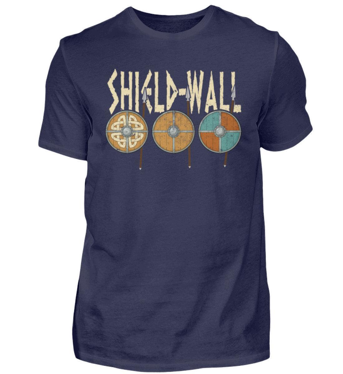 Wikinger Shield-Wall T-Shirt - Krieger Verteidigungslinie - Nordische Schlacht Bekleidung - Nordic Viking Wear