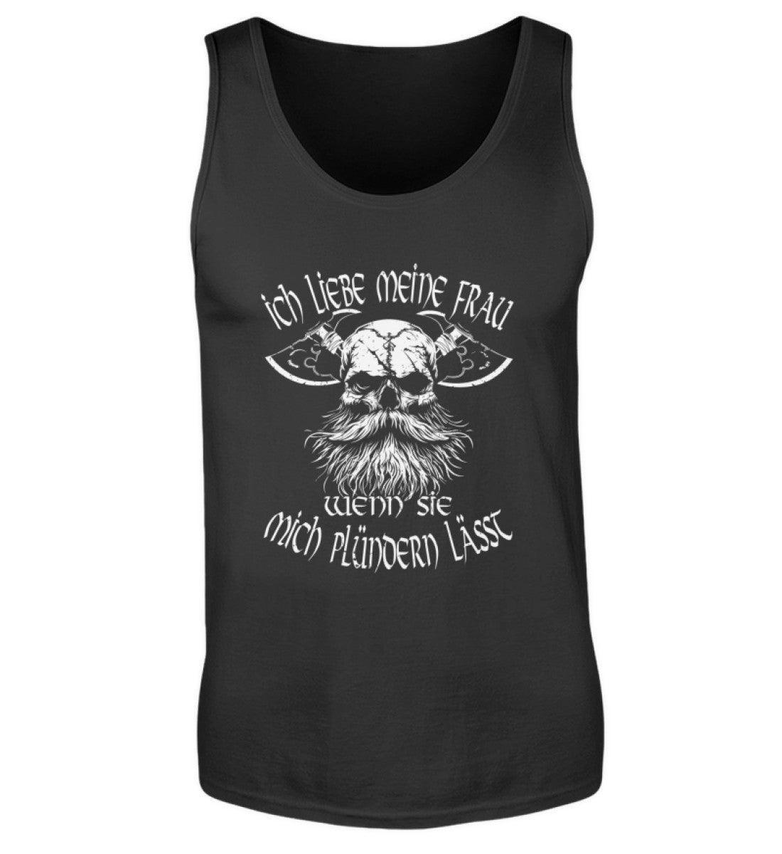 Lustiges Wikinger-Tanktop für Männer "Liebeskrieger" – Valentinstagsedition - Nordic Viking Wear