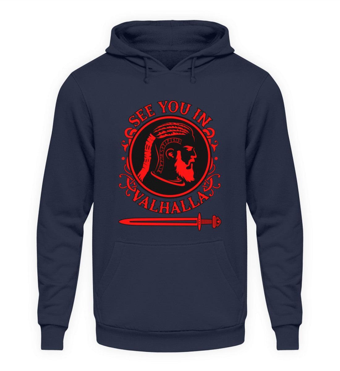 Wikinger Hoodie - "See You In Valhalla" - Nordic Viking Wear