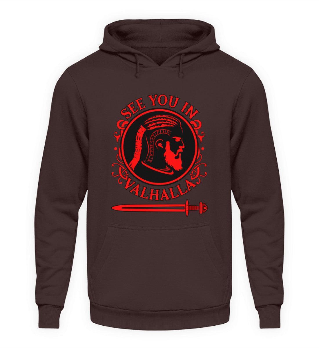 Wikinger Hoodie - "See You In Valhalla" - Nordic Viking Wear