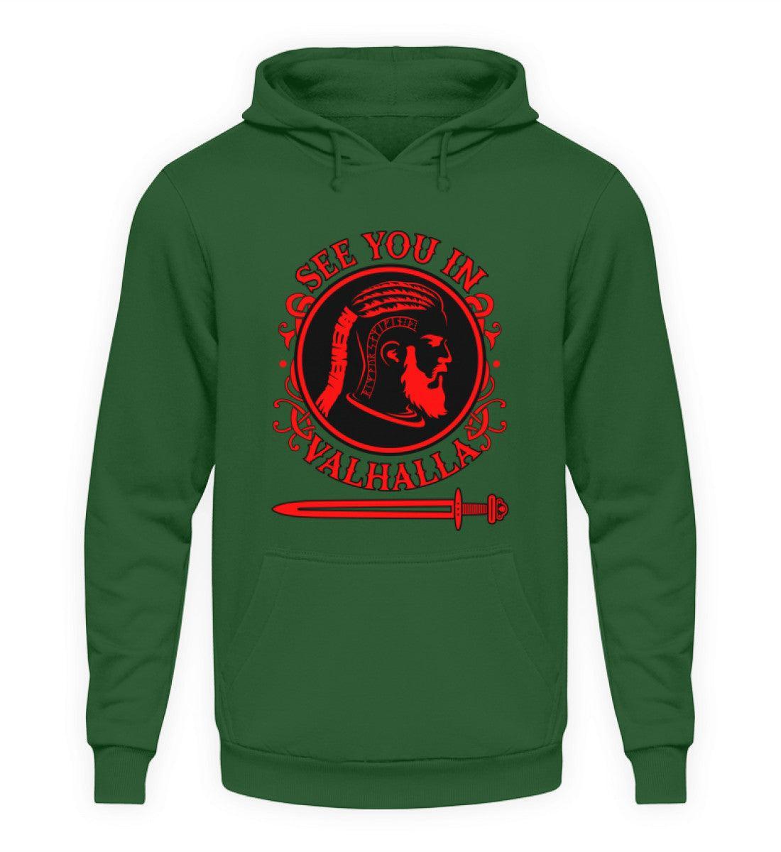 Wikinger Hoodie - "See You In Valhalla" - Nordic Viking Wear