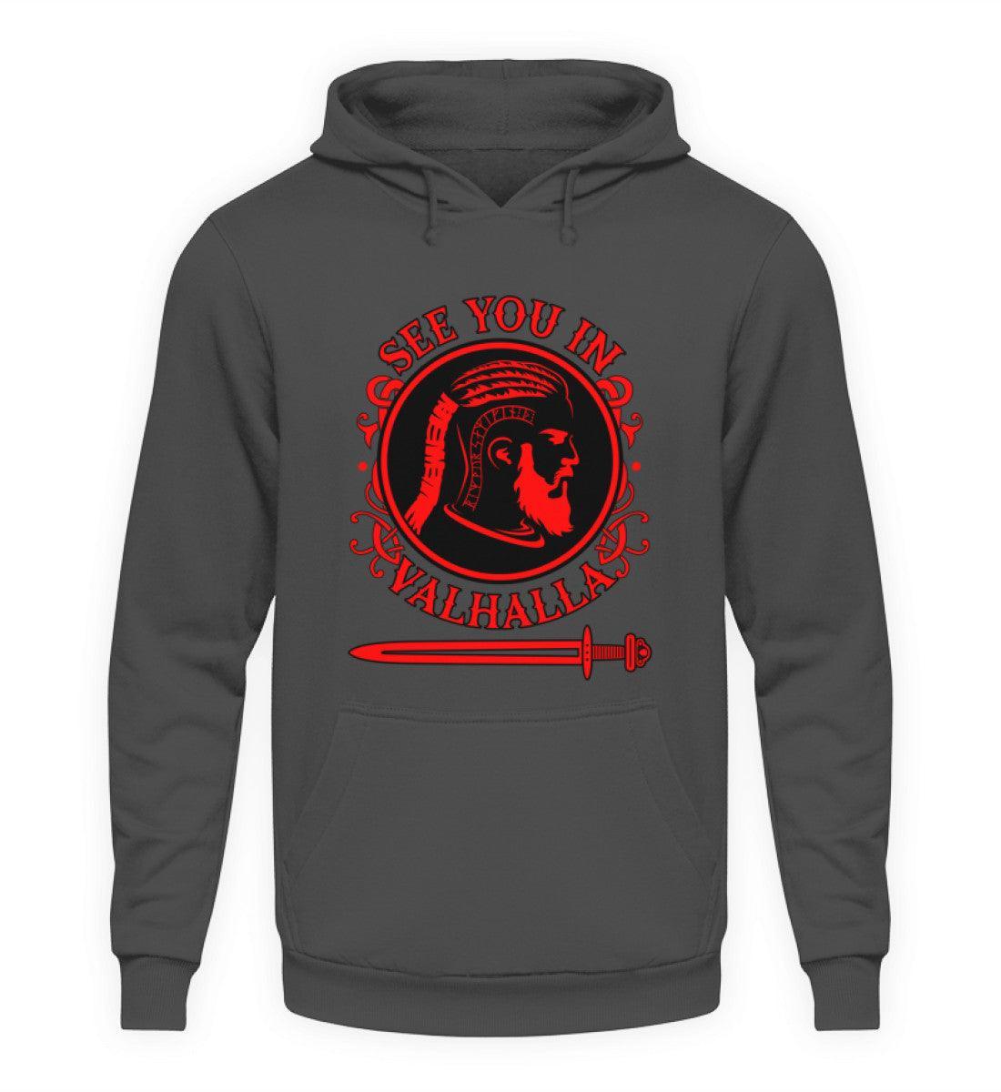 Wikinger Hoodie - "See You In Valhalla" - Nordic Viking Wear