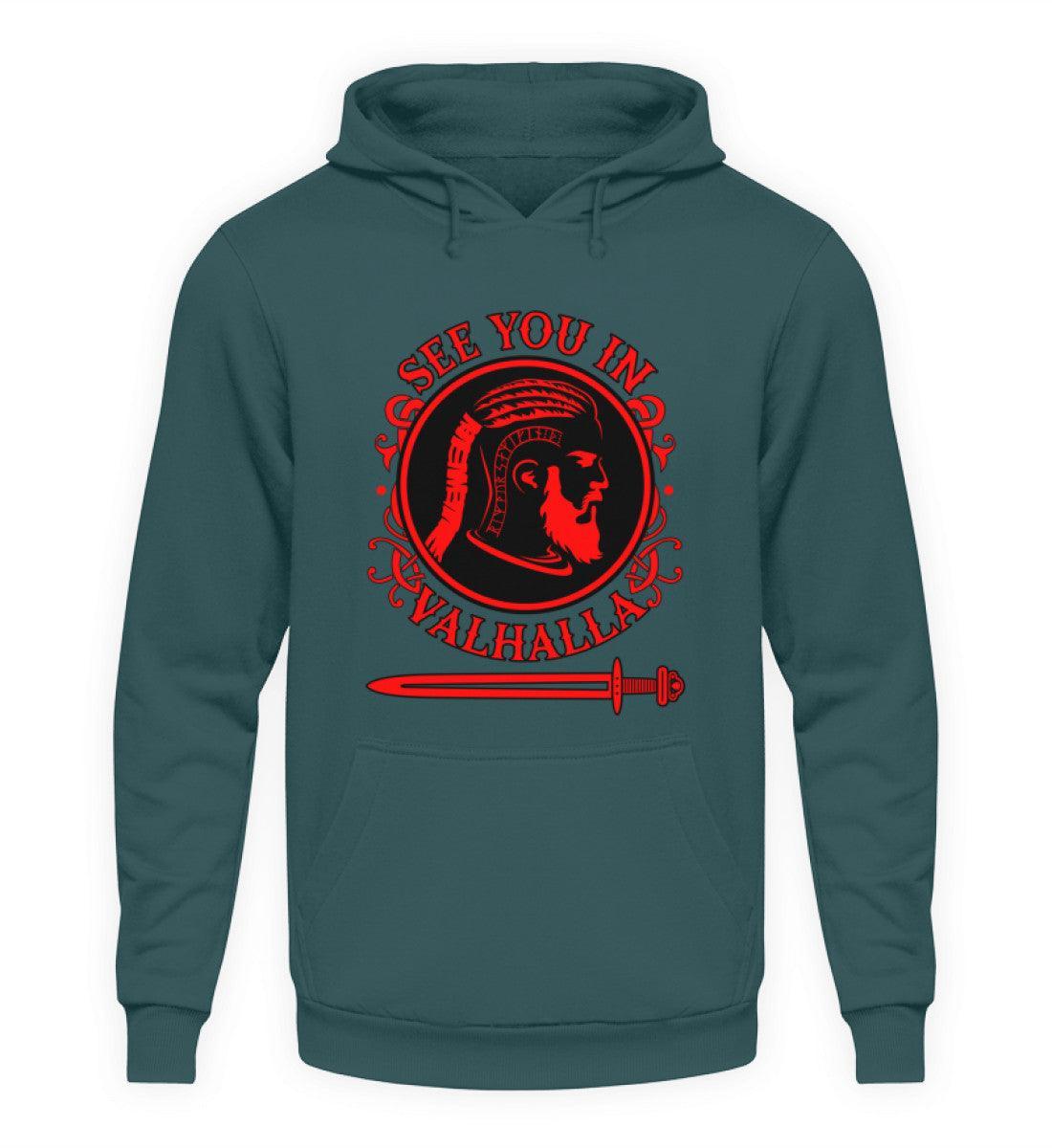 Wikinger Hoodie - "See You In Valhalla" - Nordic Viking Wear