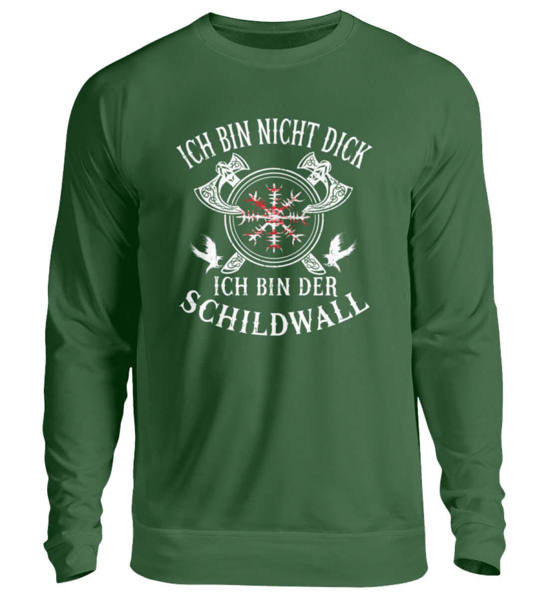 Wikinger Sweatshirt 'Ich bin der Schildwall' – Stolz und Schutz mit dem Helm of Awe - Nordic Viking Wear