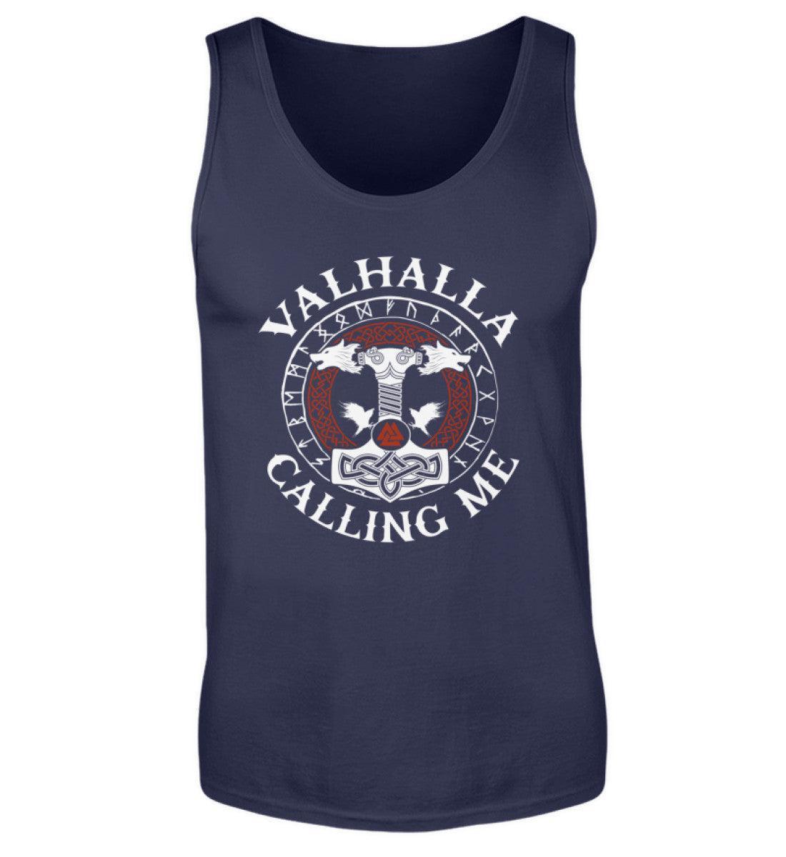 Wikinger Tank Top "Valhalla Calling Me" – Thors Hammer trifft moderne Eleganz! - Nordic Viking Wear