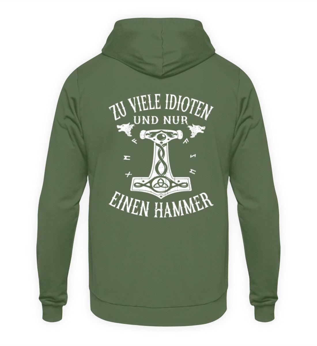 Wikinger Hoodie "Hammer der Weisheit" Backprint - Nordic Viking Wear