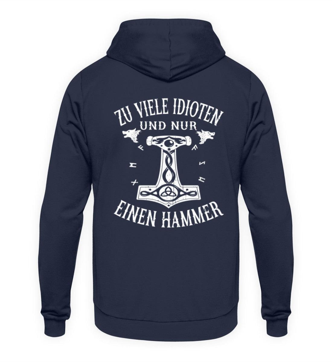 Wikinger Hoodie "Hammer der Weisheit" Backprint - Nordic Viking Wear