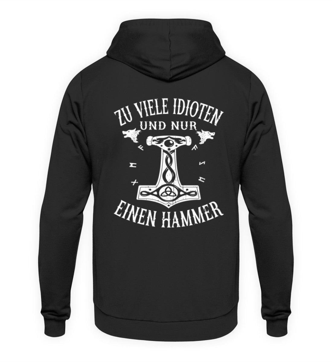Wikinger Hoodie "Hammer der Weisheit" Backprint - Nordic Viking Wear