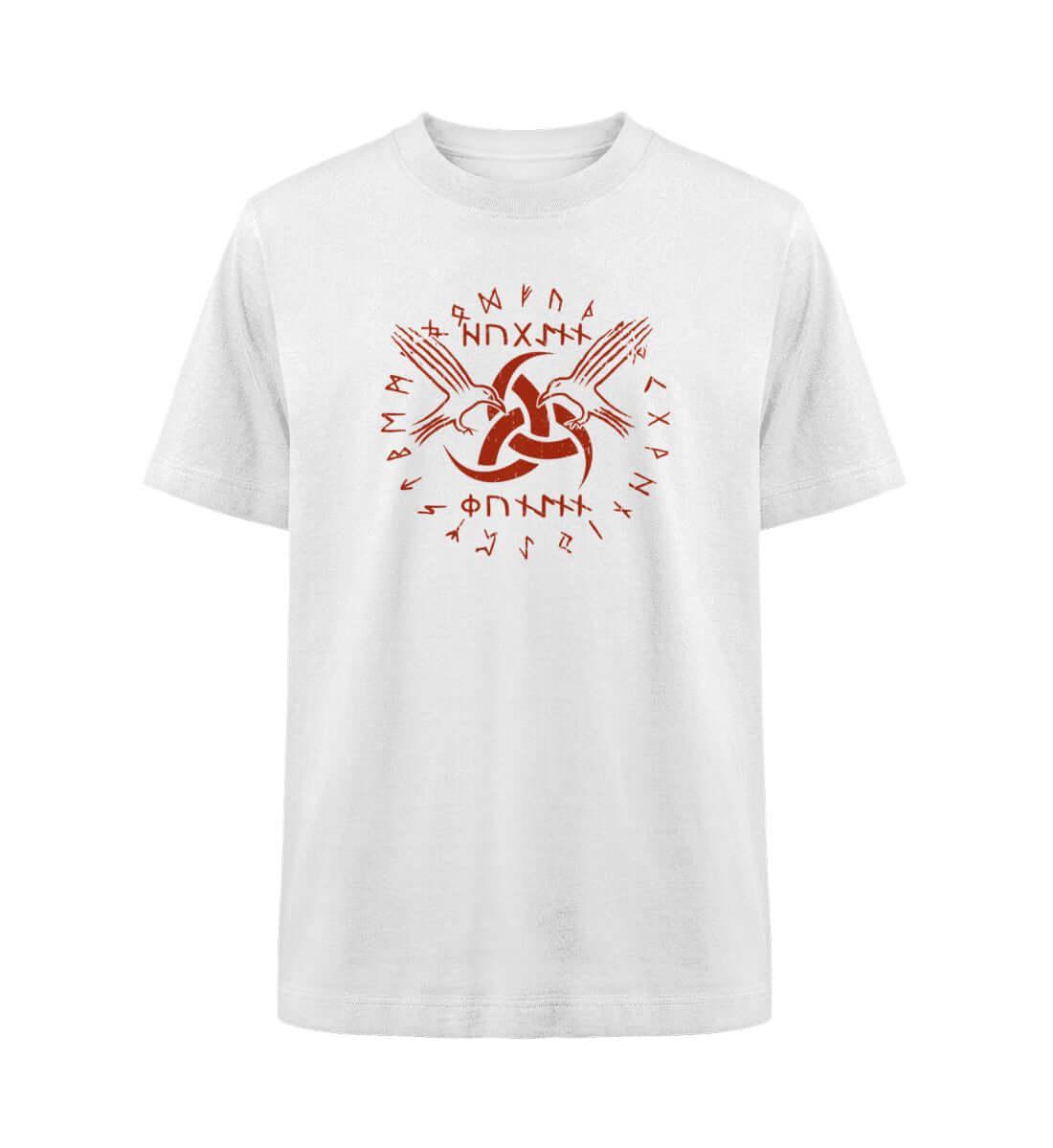 Raben des Odin" Oversized Wikinger Shirt mit Runenkreis – Kraftvolles Nordisches Krieger - Nordic Viking Wear