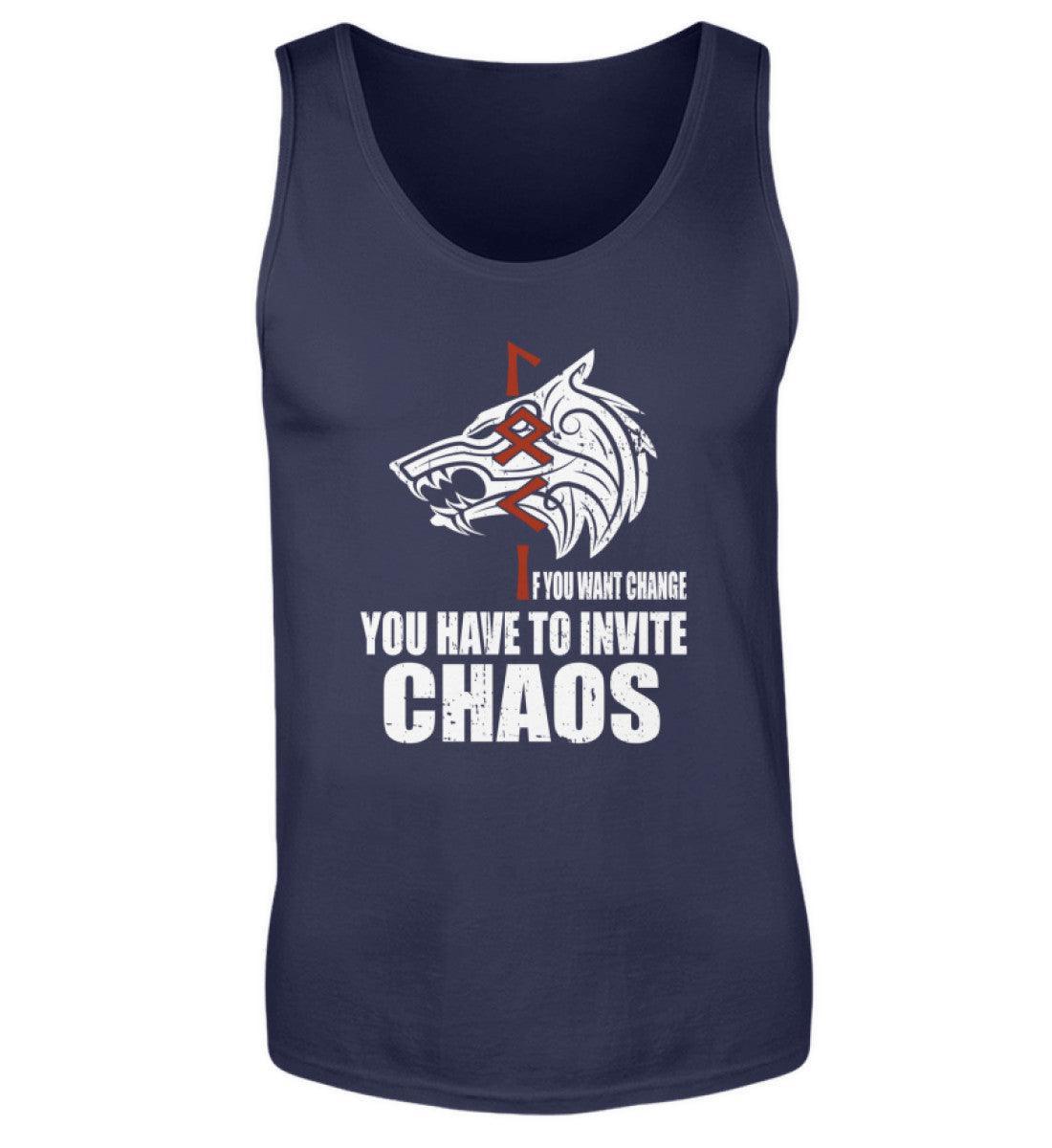 Loki Runes Viking Tanktop - "If You Want Change, You Have to Invite Chaos - Nordic Viking Wear