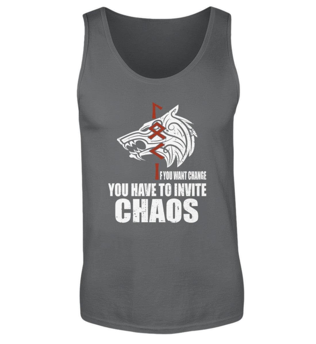 Loki Runes Viking Tanktop - "If You Want Change, You Have to Invite Chaos - Nordic Viking Wear