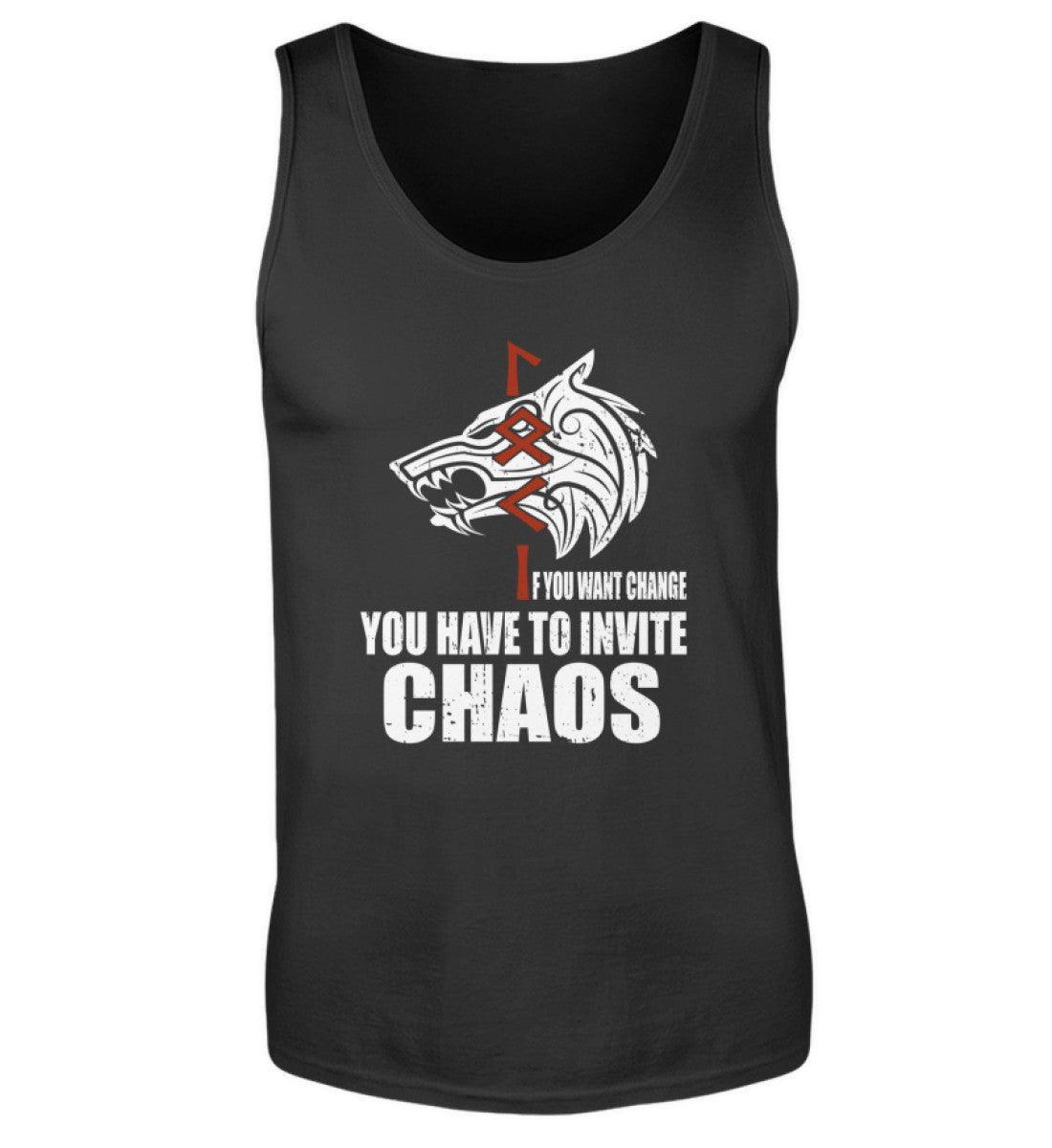 Loki Runes Viking Tanktop - "If You Want Change, You Have to Invite Chaos - Nordic Viking Wear