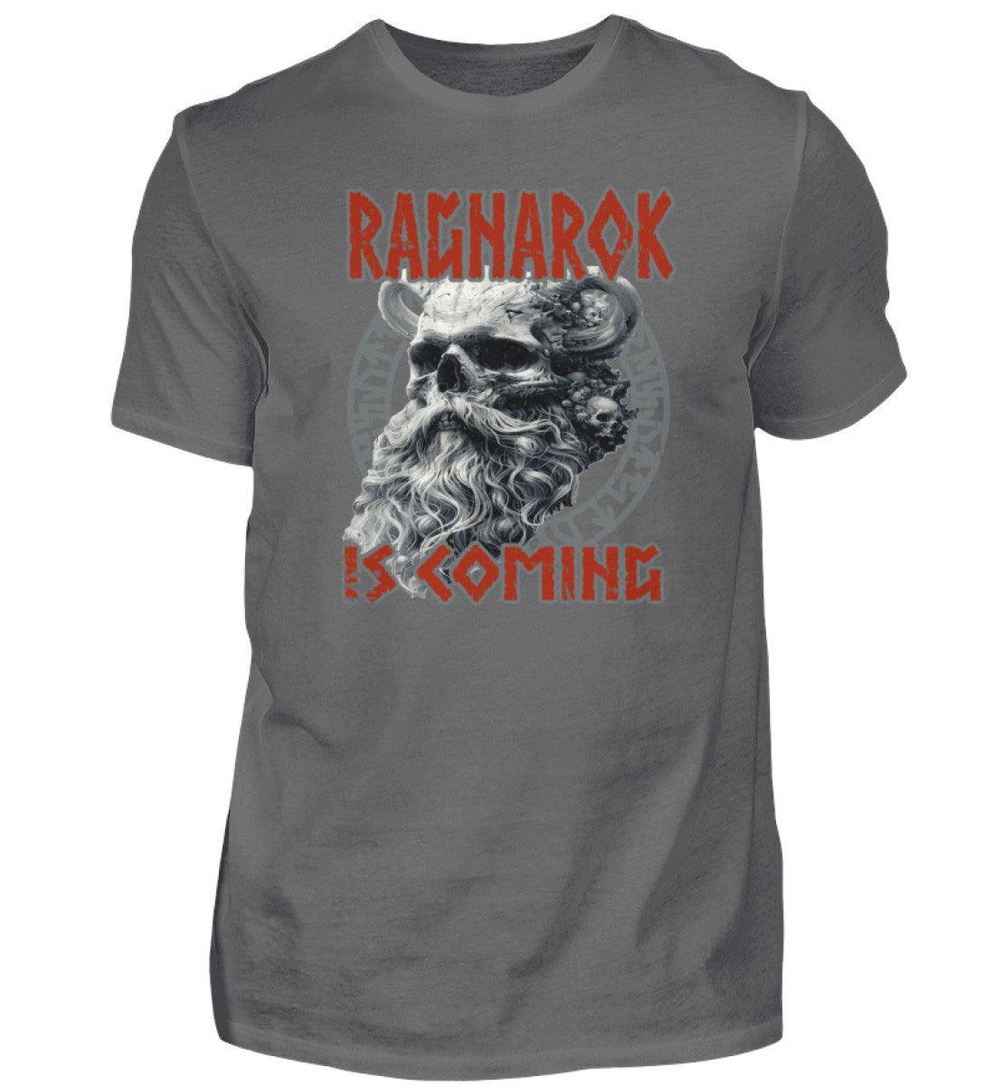 Wikinger-Premiumshirt "Ragnarok is Coming" – Nordische Mythologie, Krieger-Skull-Design - Nordic Viking Wear