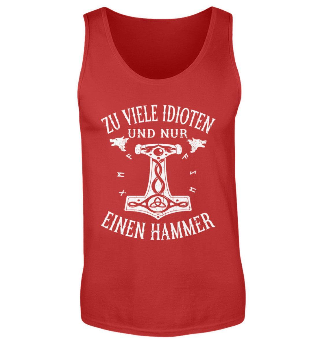 Wikinger Tank Top für Herren - "Mjölnir Kraftspruch" - Muskelshirt mit nordischem Mythos-Design - Nordic Viking Wear