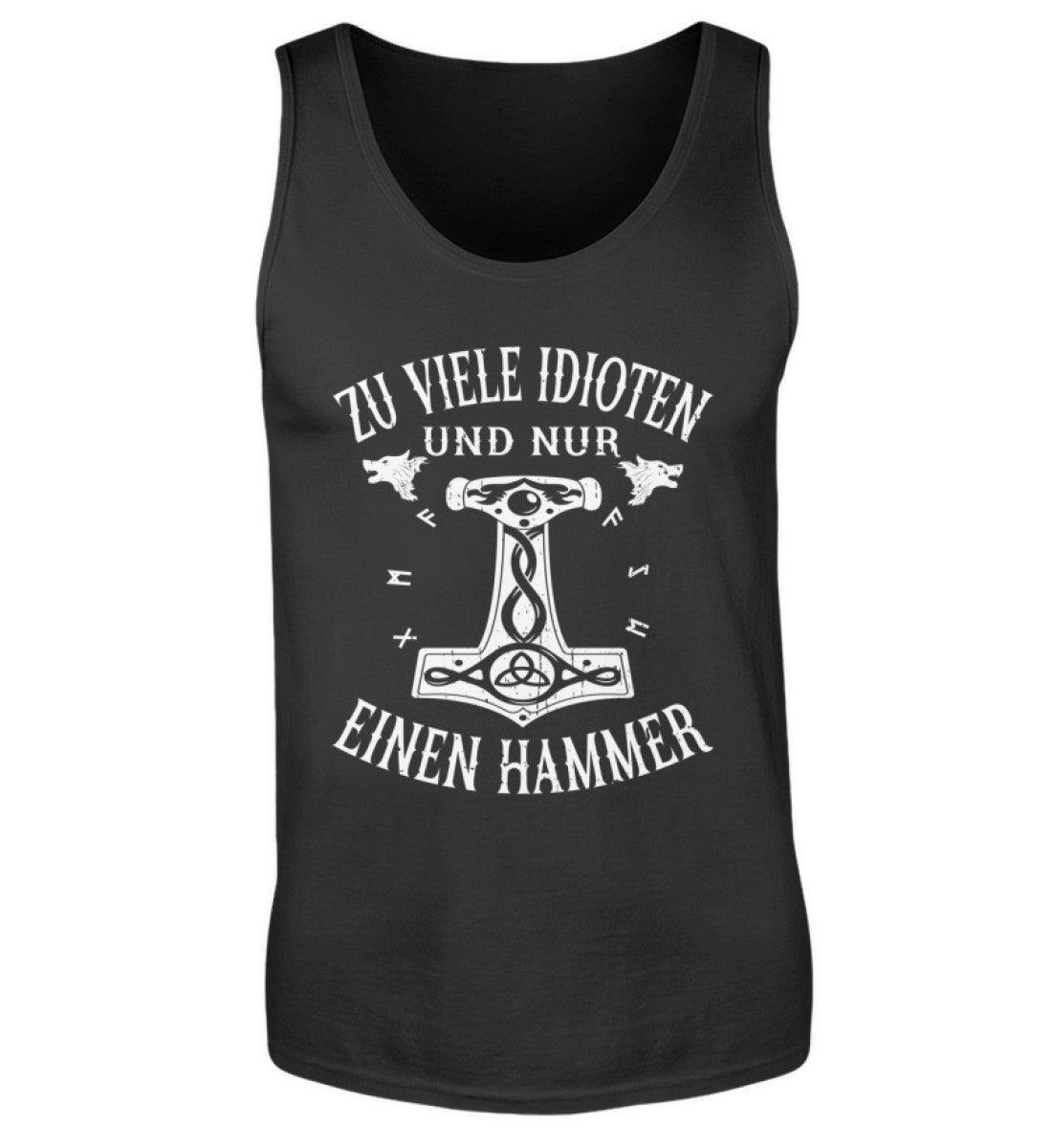Wikinger Tank Top für Herren - "Mjölnir Kraftspruch" - Muskelshirt mit nordischem Mythos-Design - Nordic Viking Wear