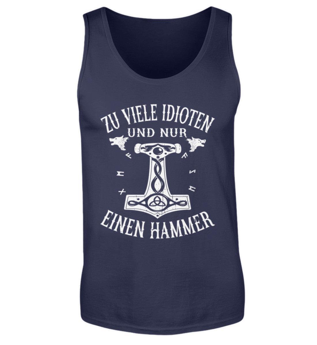 Wikinger Tank Top für Herren - "Mjölnir Kraftspruch" - Muskelshirt mit nordischem Mythos-Design - Nordic Viking Wear