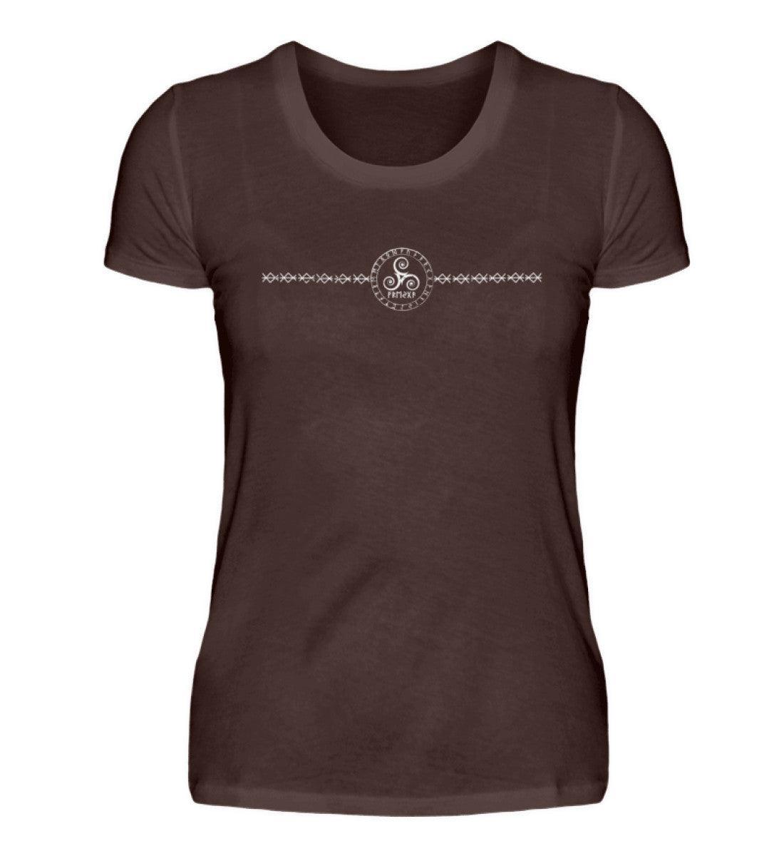 Schildmaiden Premium Shirt "Nordische Eleganz" – Mystisches Runendesign - Nordic Viking Wear