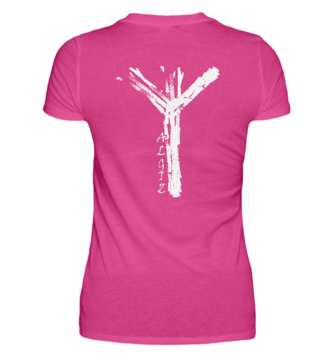 Premium Schildmaiden Shirt mit Algiz-Rune – Wikinger Symbol Schutz - Nordic Viking Wear