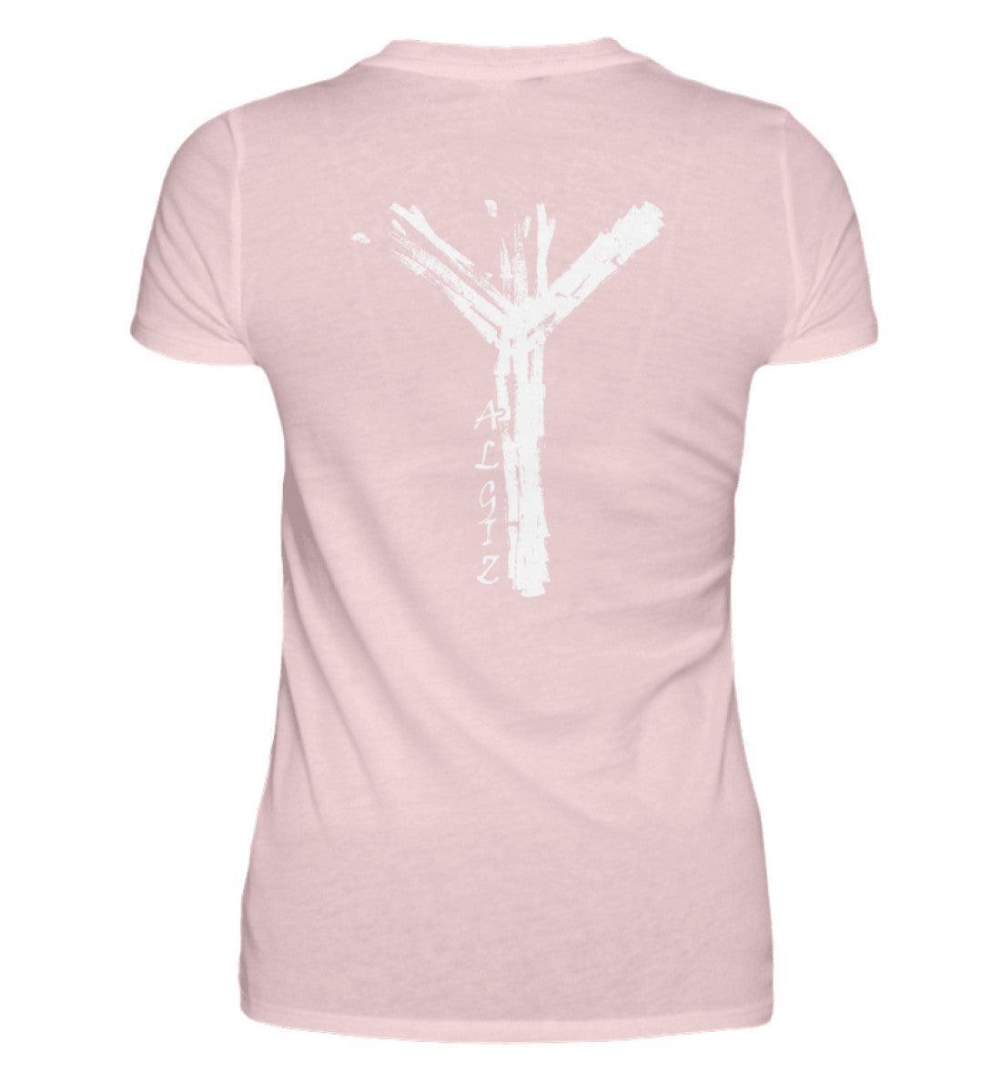 Premium Schildmaiden Shirt mit Algiz-Rune – Wikinger Symbol Schutz - Nordic Viking Wear