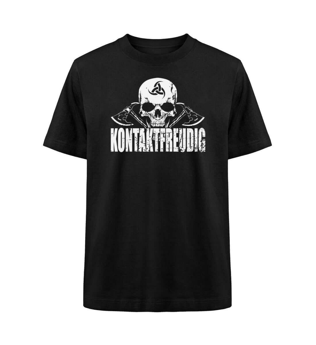 Wikinger Heavy Oversized Shirt 'Kontaktfreudig' – Schwarzer Humor und Stil - Nordic Viking Wear