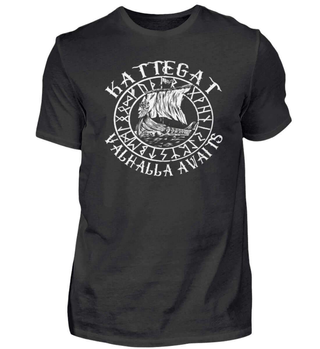 kattegat Valhalla Awaits - Herren Premiumshirt - Nordic Viking Wear