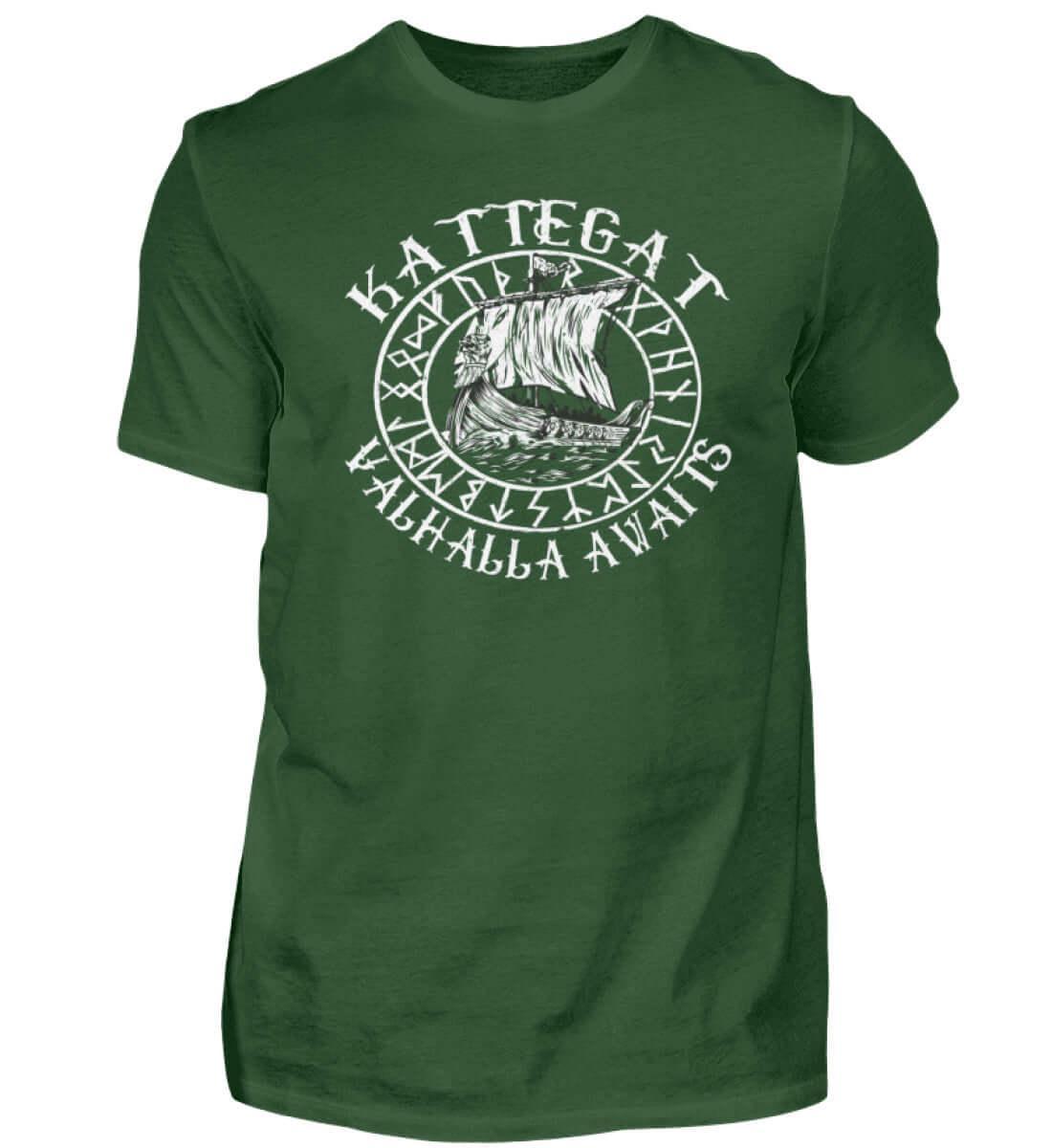 kattegat Valhalla Awaits - Herren Premiumshirt - Nordic Viking Wear